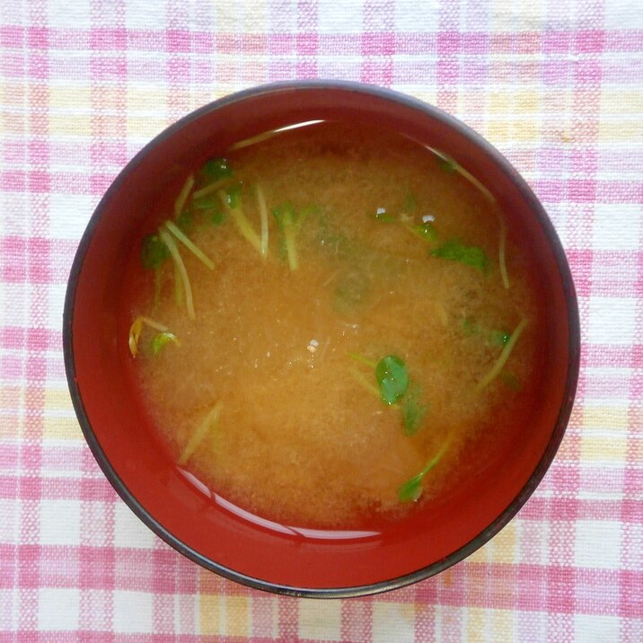 とうがん・とうみょうの味噌汁